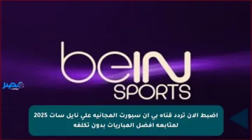 اضبط الآن تردد قناة بي إن سبورت المجانية على نايل سات 2025 لمتابعة أفضل المباريات بدون تكلفة